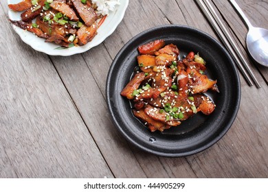 Bulgogi fried beef korean food