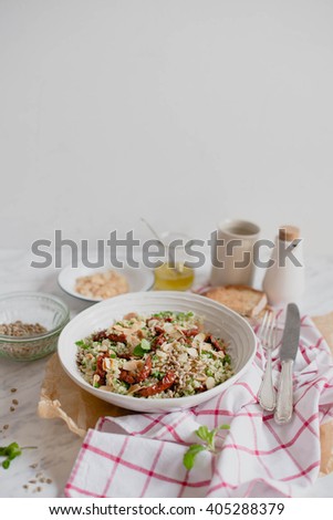 Similar – Image, Stock Photo vegetable pot Food