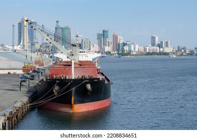 Bulk Carrier Vessel In The Port Of Dar Es Salaam