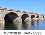 Bulkeley Bridge across Connecticut River in Hartford, Connecticut