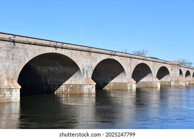 Bulkeley Bridge Across Connecticut River In Hartford, Connecticut