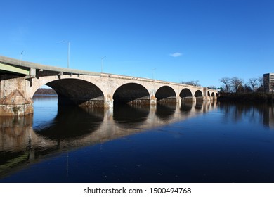 The Bulkeley Bridge In Hartford, Connecticut