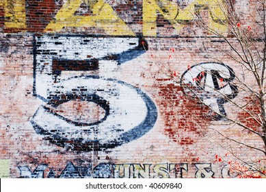 Bull Durham 5-cent Owl Cigar Ghost Sign Ont He West Side Of Building At 128 SW H Street, Grants Pass Oregon