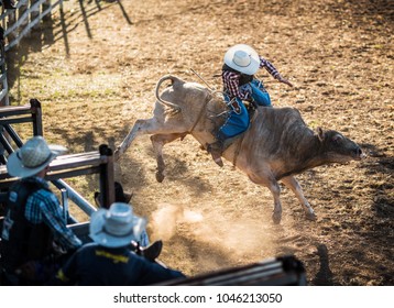 bull riding at a Rodeo