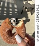 Bulldog with a Cider Mill donut