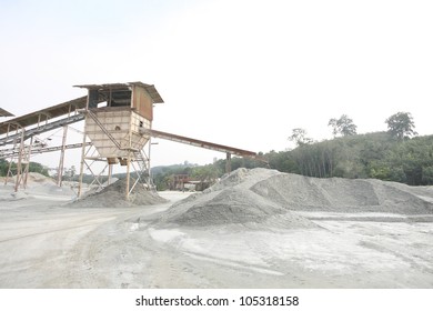 Bulldozer In Open-pit Cooper Mine