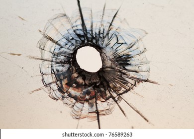 Bullet Hole In Window - Background