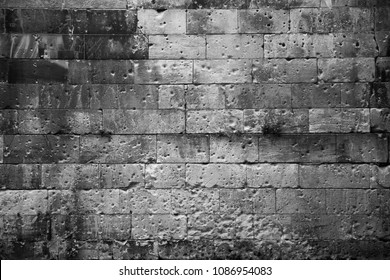 Bullet holes in a wall in Berlin