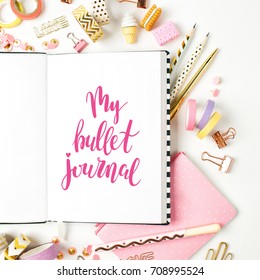 bullet journal and stationery