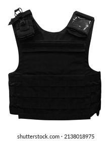 Bulletproof vest isolated on white background with clipping path