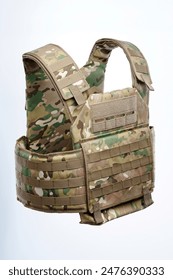 Bulletproof vest, Tactical body armor bulletproof vests hidden with additional pockets, camouflage