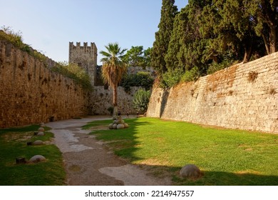 Bulwark of the Rhodes medieval city - Shutterstock ID 2214947557