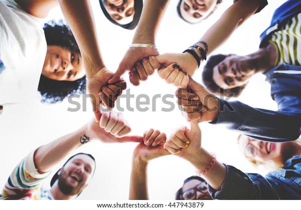 Bump Hands Togetherness Friendship Happy Concept Stock Photo (Edit Now ...