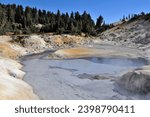 Bumpass Hell in Lassen Volcanic National Park, California.
