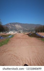 Bumpy path in a public park