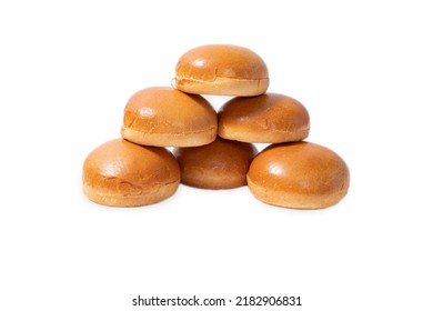 Bun Brioche Bread In High Res. Image And Isolated In White