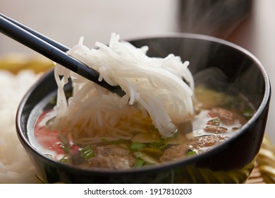 Bun Cha, Grilled Pork Rice Noodles And Herbs