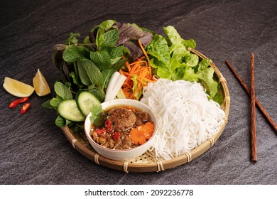 Bun Cha Ha Noi Vietnamese Traditional Dish - Shutterstock ID 2092236778
