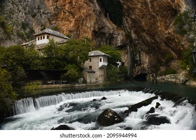 The Buna River Near Blagaj, Mostar, Bosnia And Herzegovina