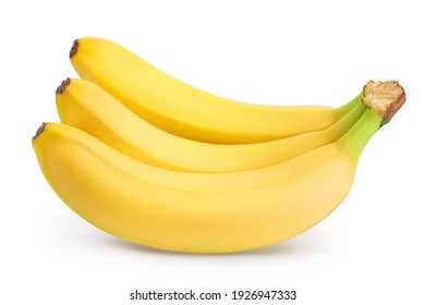 Bunch of bananas isolated on white background with clipping path and full depth of field. - Shutterstock ID 1926947333