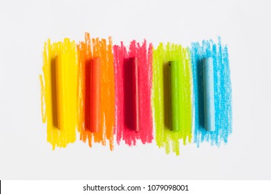 Abstract Watercolor Brush Strokes Isolated On Stock Illustration 662769445