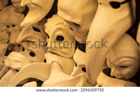  a bunch of creepy masks