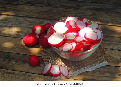 A Bunch Of Freshly Picked Wet Heirloom Radishes Easter Egg