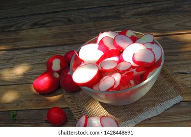 A Bunch Of Freshly Picked Wet Heirloom Radishes Easter Egg