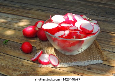 A Bunch Of Freshly Picked Wet Heirloom Radishes Easter Egg