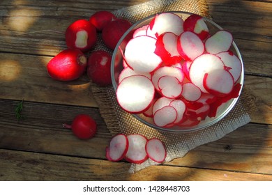 A Bunch Of Freshly Picked Wet Heirloom Radishes Easter Egg