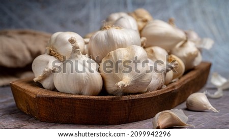 A bunch of garlic in the kitchen