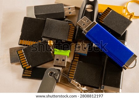 bunch of memory cards of different sizes and modifications