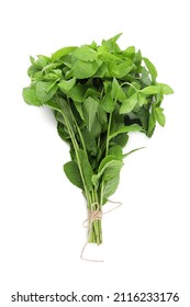 Bunch Of Mint On White Background