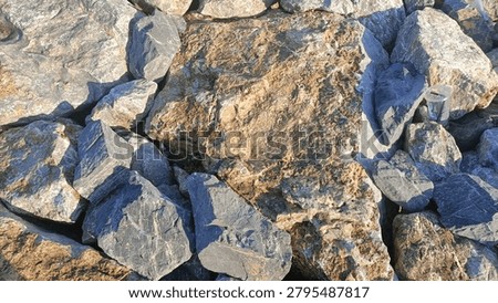 A bunch of rocks material