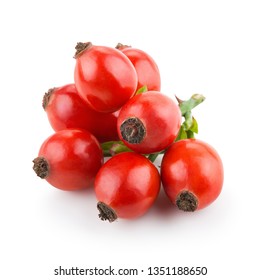 Bunch Of Rosehip Isolated On A White