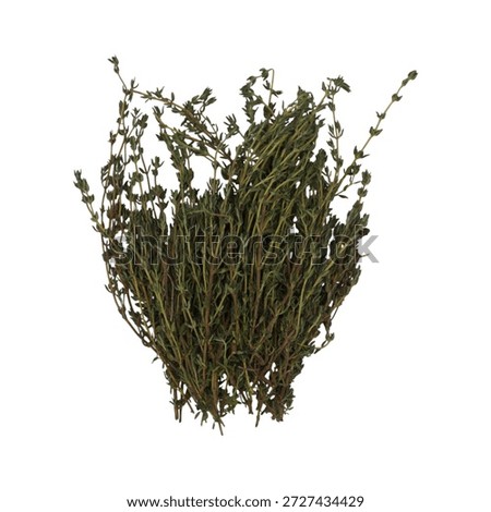 A bundle of dried thyme