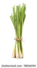 Bundle Of Lemon Grass Isolated On White