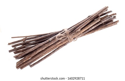 Bundle of twigs, isolated on white - Powered by Shutterstock