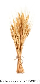 Bundle Of Wheat Isolated On A White Background