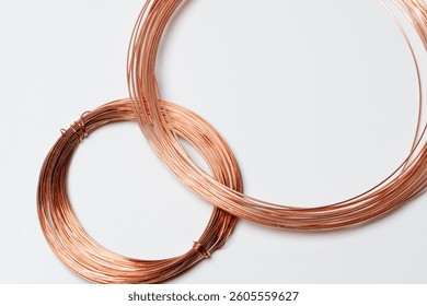 Bundled copper wire background material