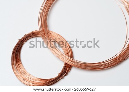 Bundled copper wire background material