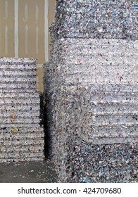 Bundles Shredded Paper Stacked Bound Recycling Stock Photo (Edit Now ...