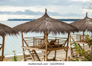bungalow on the beach in Abkhazia - Shutterstock ID 2222393313