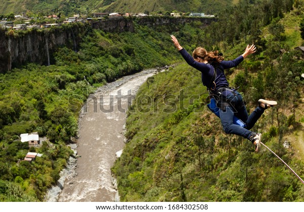 bungee jump ecuador banos sports bridge cliff girl\
sequences excitement bungee leaping sequence in banos de agua santa\
ecuador san francisco bridge bungee jump ecuador banos sports\
bridge cliff girl s