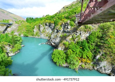 Bungy Jump In Kawarau Bridge Queenstown New Zealand