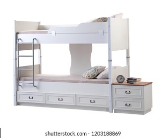 Bunk on white background