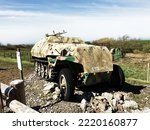 bunker of the second world war wall the atlantic American vehicle of the second world war