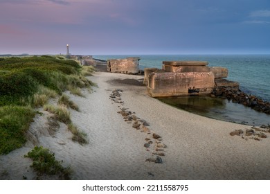 Bunkers At The Beach Of Skagen, Denmark