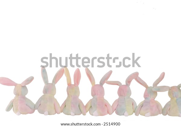 Bunny Rabbits Row Stock Photo Edit Now 2514900