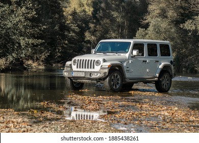BUNOVO, BULGARIA - OCTOBER 21, 2020: Jeep Wrangler Unlimited